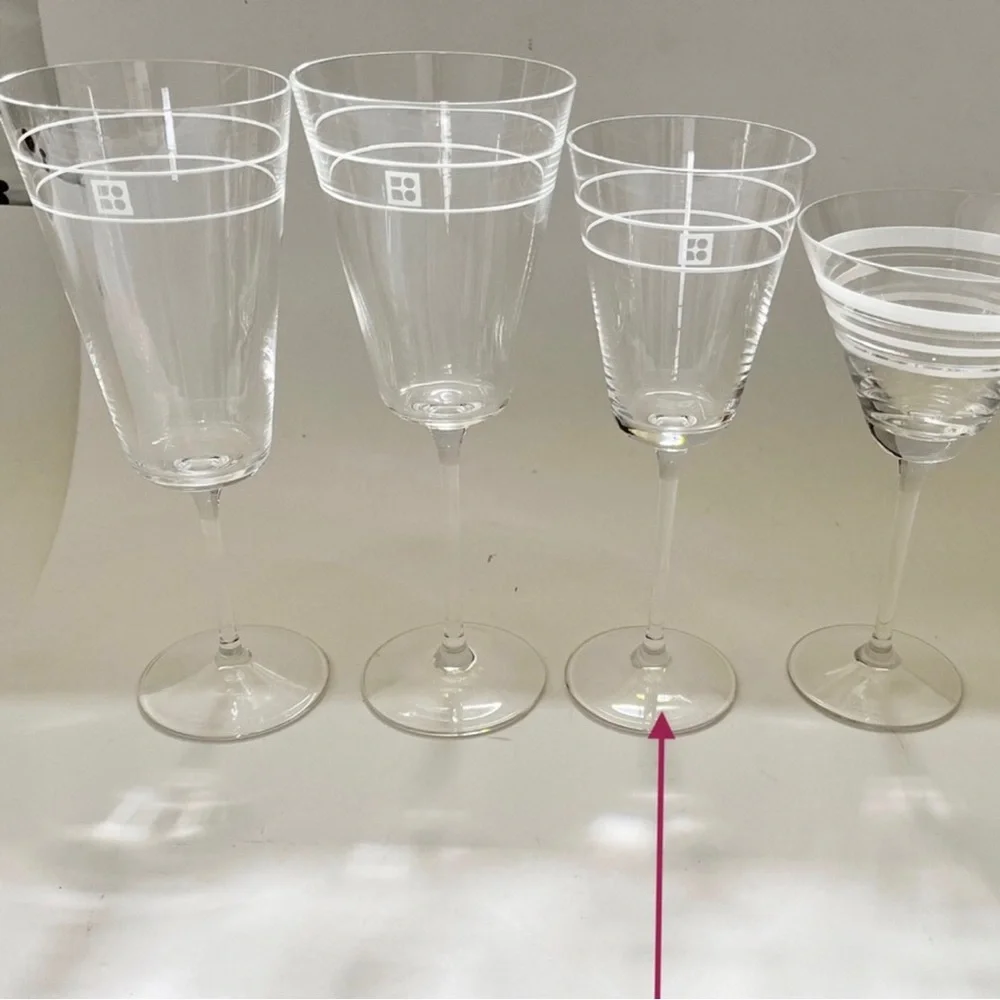 KATE SPADE x LENOX Noel Crystal Wine Goblets, set of 3